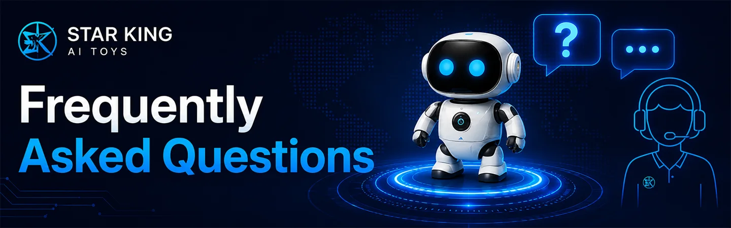 STAR KING AI toys OEM ODM frequently asked questions banner