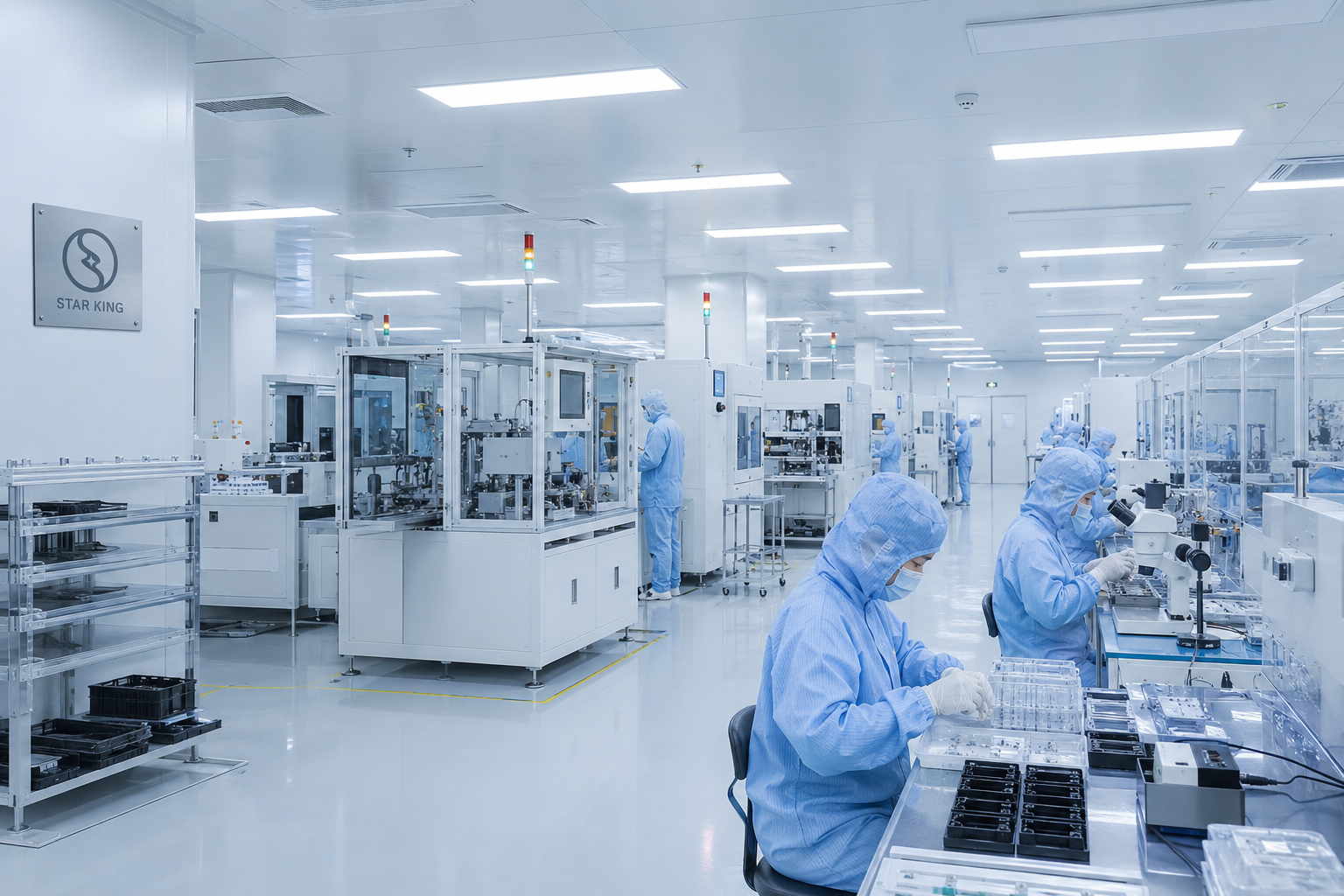 1000 sqm medical-grade cleanroom for smart wearable manufacturing