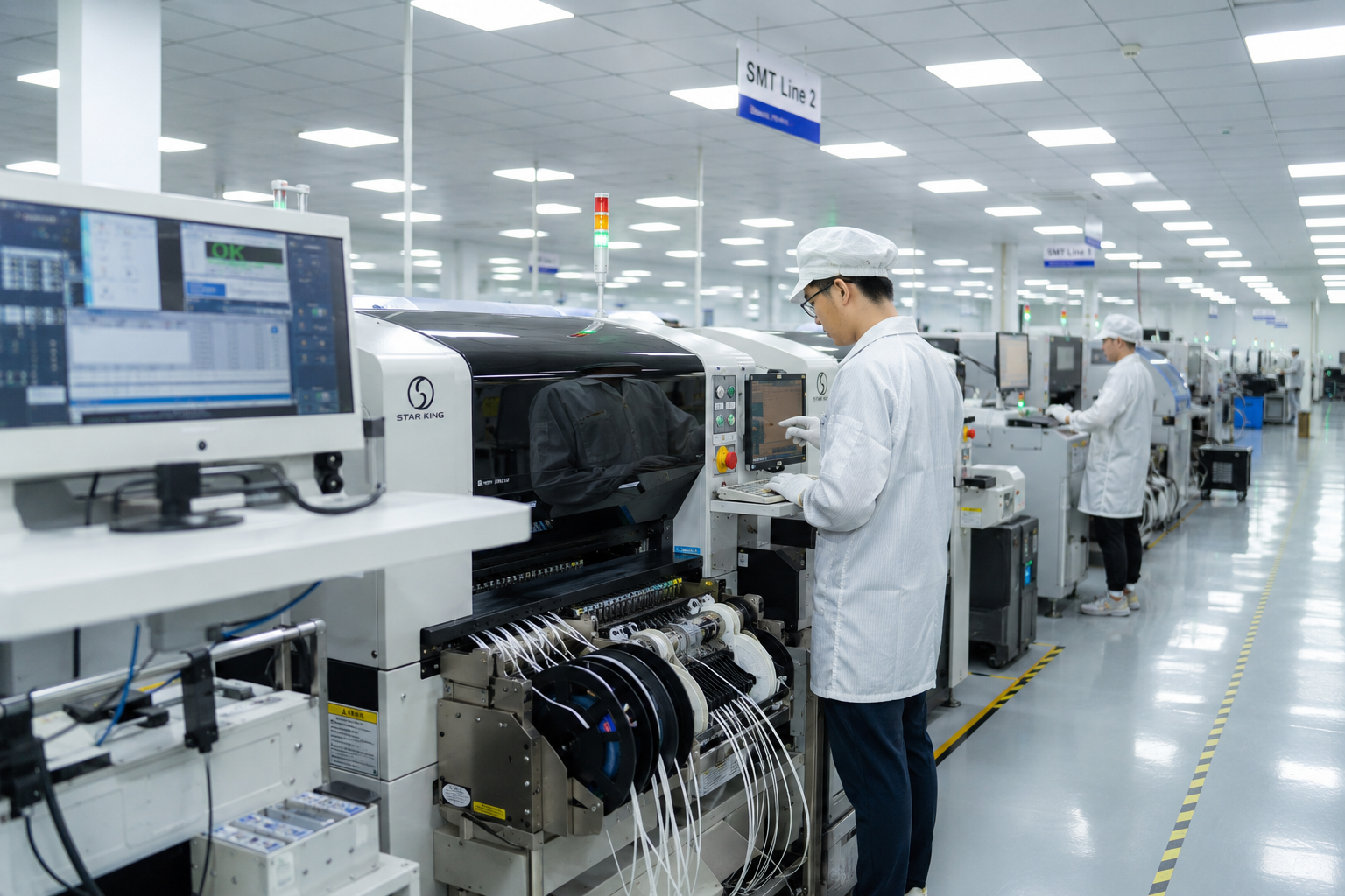 SMT production line for smart ring and smart watch PCBA