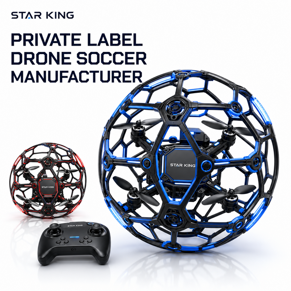 STAR KING Drone Soccer with protective cage and remote controller for private label manufacturing