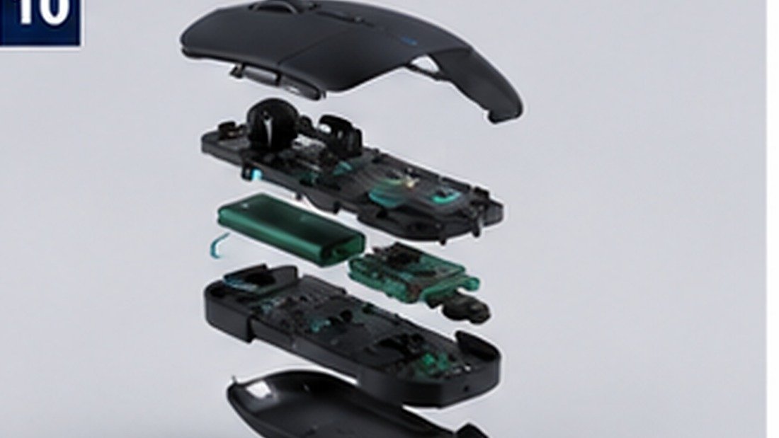 AI voice mouse suppliers - Exploded view of AI voice mouse internal structure and components