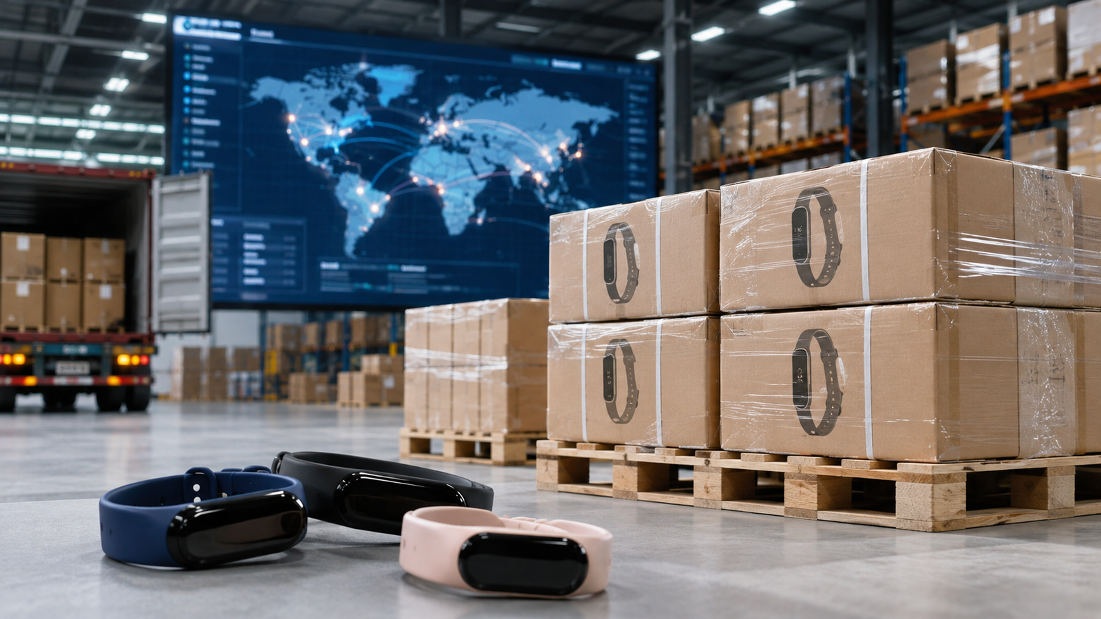 AI translators RFQ guide - Smart band cartons and finished products prepared in an export warehouse